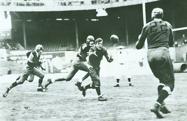 The Bears downed the Giants 23-21 in the inaugural NFL Championship Game in 1933.
